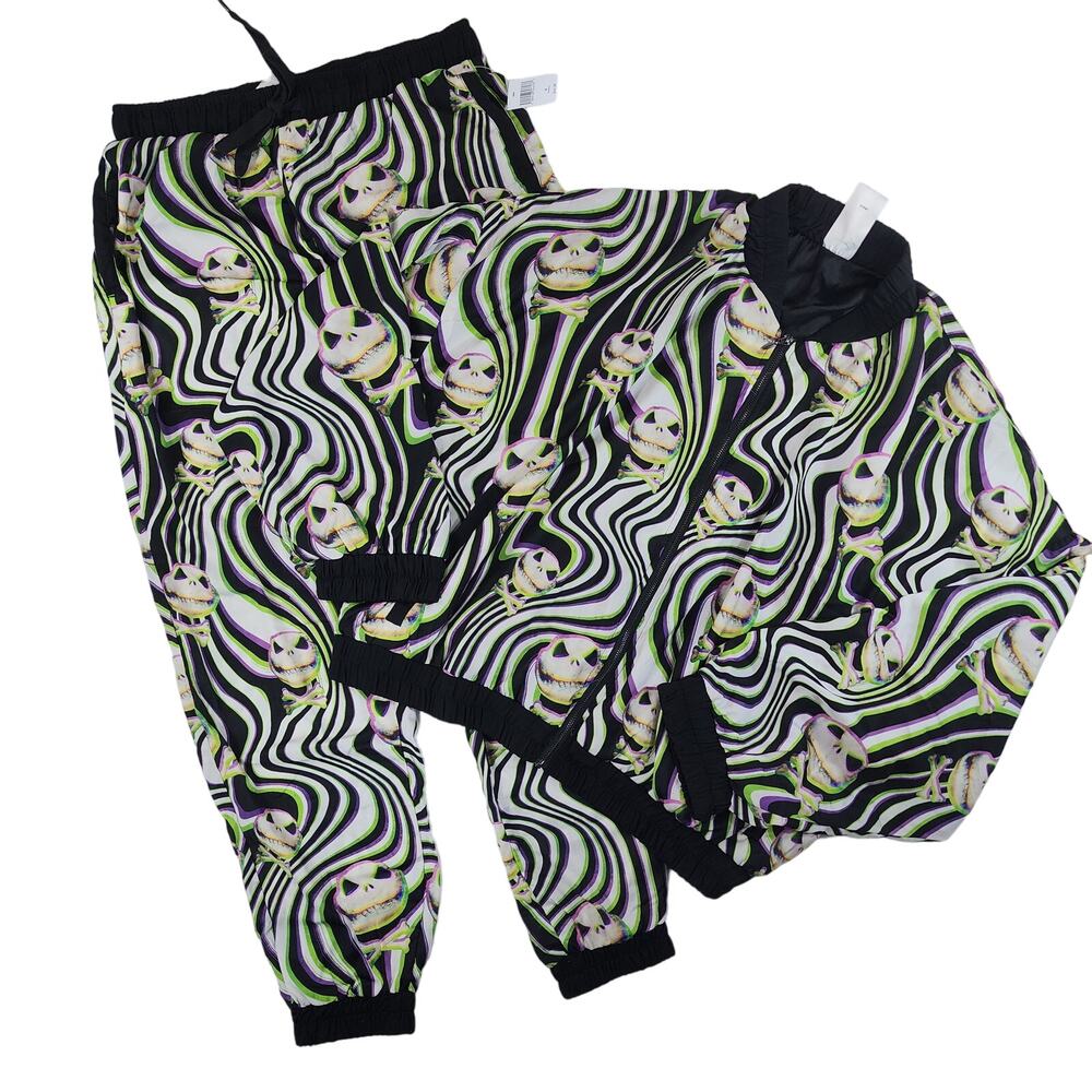 Disney Jack Skellington All Over Print Jacket(XL) and Pant(M) Set